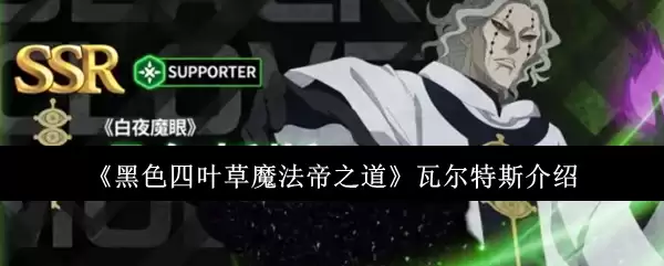 《黑色四叶草魔法帝之道》瓦尔斯特斯介绍
