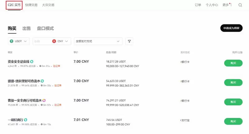 欧意C2C买币和快捷买币哪个好?(OKX C2C买币和快捷买币区别对比)