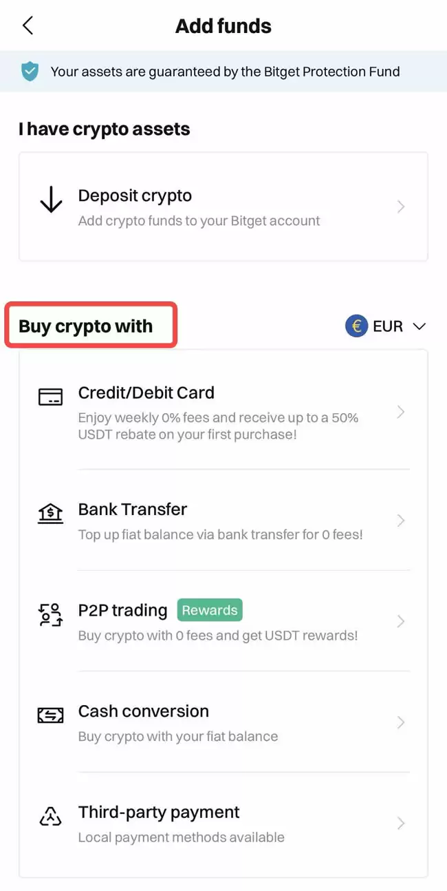 Bitget交易所如何充值?Bitget新手充值交易操作教程(App端2025年版)