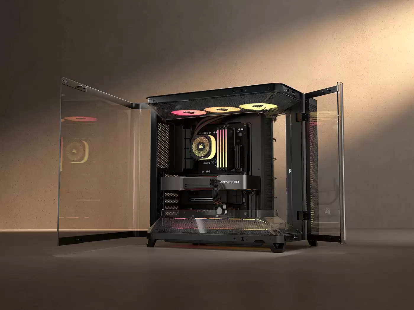CORSAIR发布AIR 5400三舱机箱：创新散热设计，售价1999元起