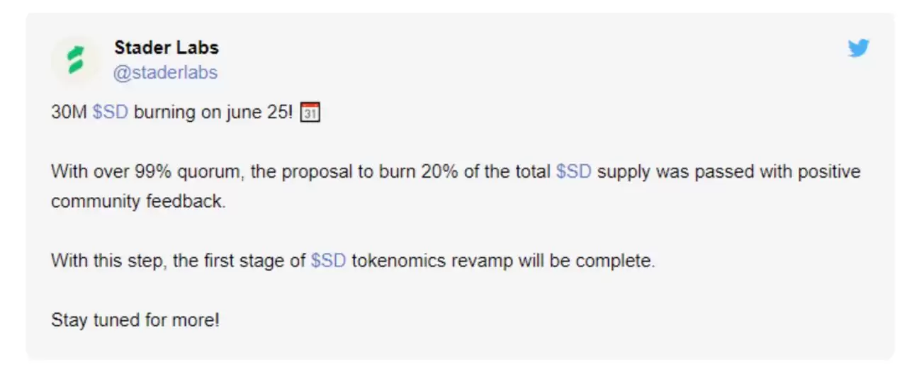 Stader(SD)价格飙升98%,SD突发利好背后的长期价值