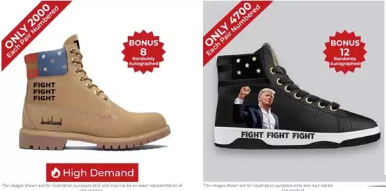 特朗普推出加密货币总统Crypto President限量运动鞋!可用比特币支付