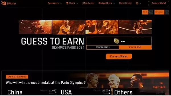 Bitlayer猜奥运领空投:如何让手里的Bitlayer积分和宝石翻5倍？