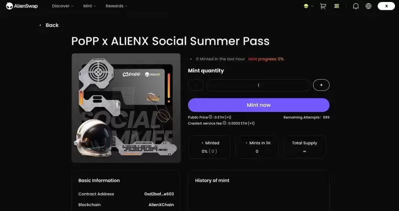 如何一鱼多吃玩赚ALIENX主网AlienX Park空投活动?