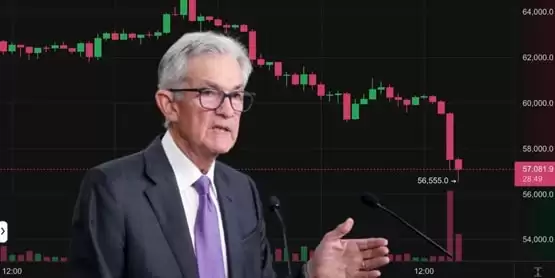 比特币跌穿5.7万创两个月最低!通胀高挂、市场忧Fed鲍威尔今晚唱鹰!