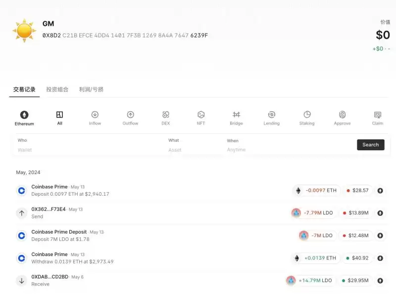 加密货币聪明钱追踪:10大价值币建仓高手地址合集