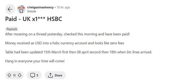 交易所Mt.Gox还钱了!14万枚BTC清偿会造成比特币暴跌吗