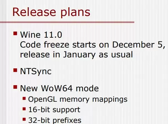 开源兼容层 Wine 10.20 发布:集成 VKD3D 1.18,11.0 稳定版计划明年 1 月发布