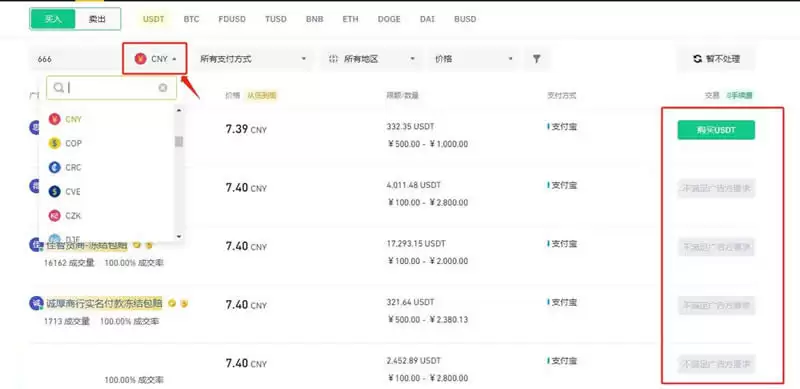 USDT购买方式选择