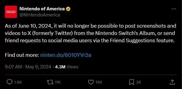 任天堂剥离X平台,玩家怒斥马斯克