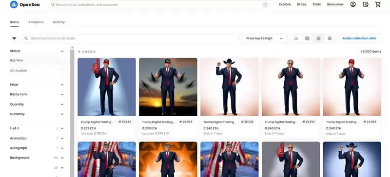 特朗普NFT购买流程介绍