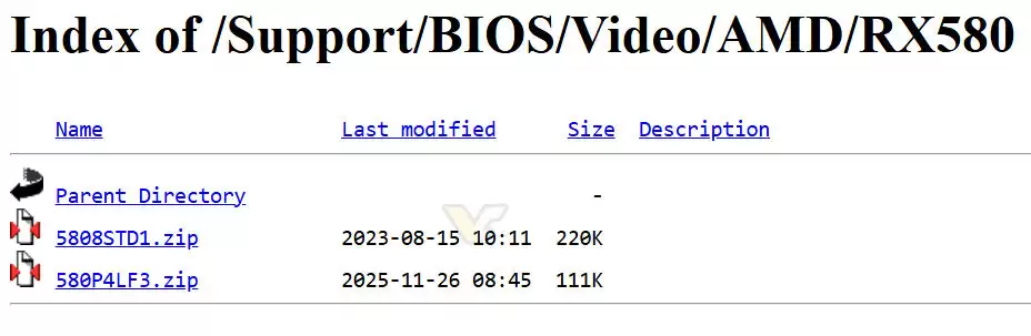 七年老将仍有新固件，讯景为Radeon RX 580 GTS XXX Edition 4GB 显 卡更新 BIOS