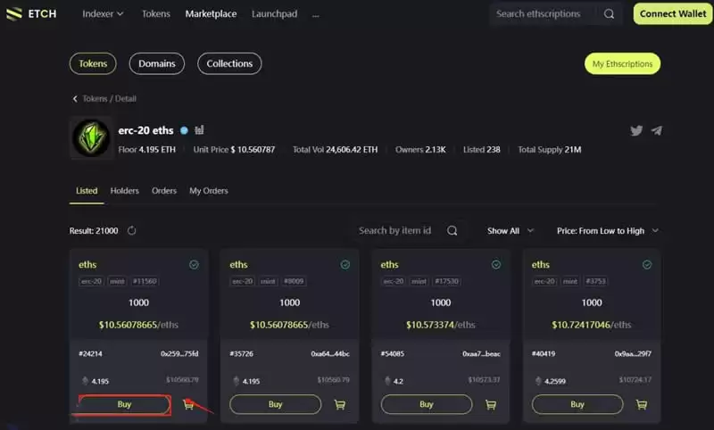 ETHS铭文怎么买？ETHS铭文购买小白实用指南