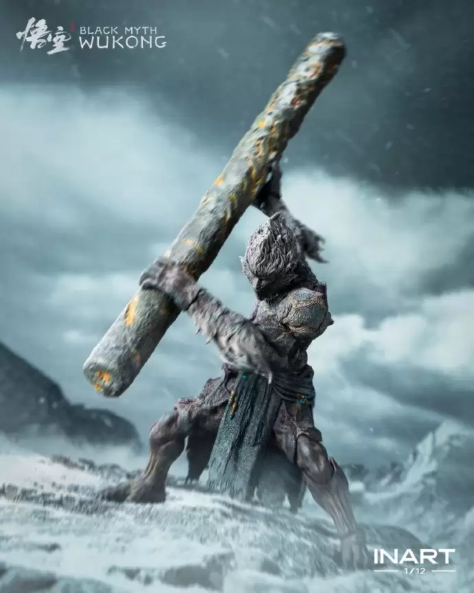昆仑顶上柱擎天!《黑神话:悟空》石猴手办即将开订