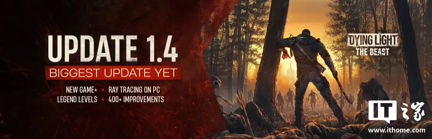 《消逝的光芒:困兽》游戏更新 1.4 版:新增光追、传奇等级,全新“新游戏 +”模式