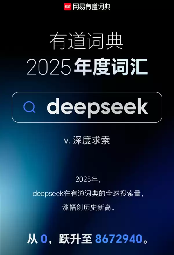 网易有道词典2025年度词汇发布：DeepSeek当选！