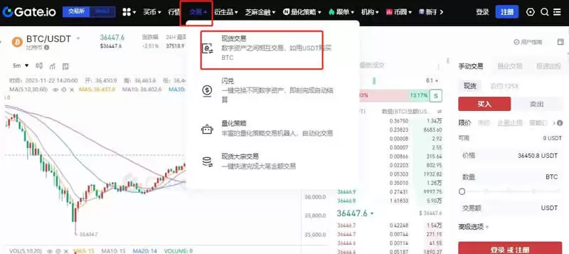 PROPS币交易界面示意图