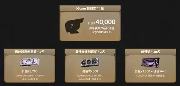 七彩虹首届Legends主机概念设计大赛正式启动！可赢价值上万定制主机