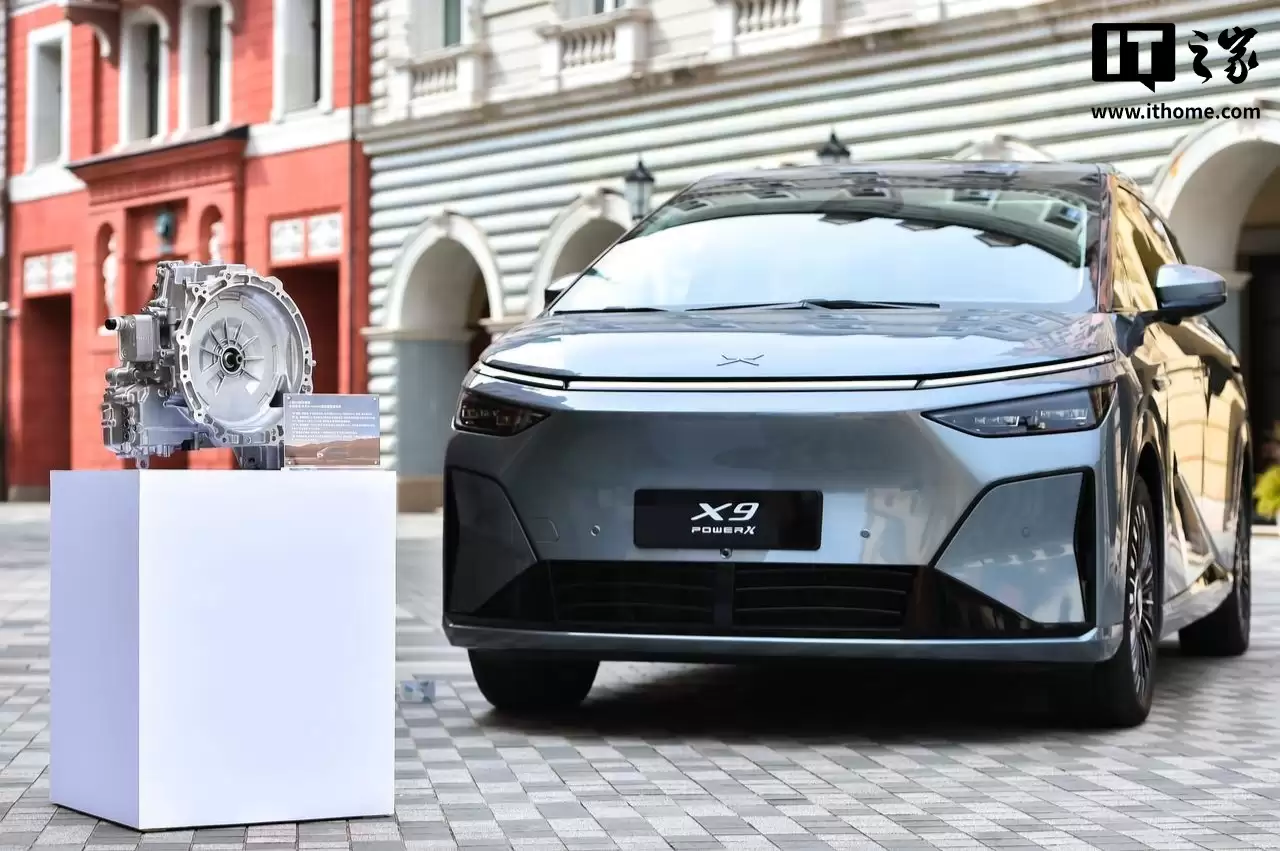 小鹏 X9 超级增程全球首发华为 DriveONE 下一代增程发电机：业内最高功率密度，工况发电效率 ≥ 92%