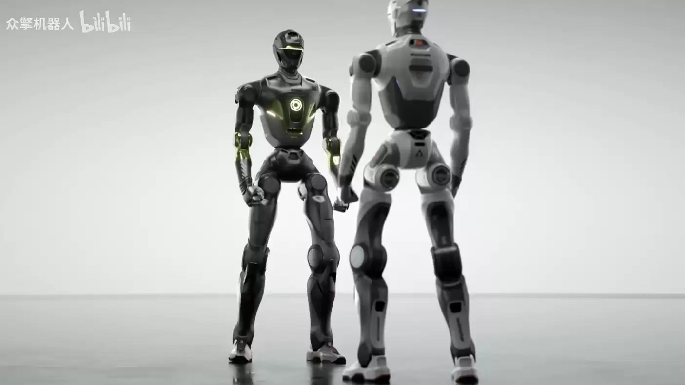众擎 T800 人形机器人亮相:空中回旋踢,一脚踹烂门