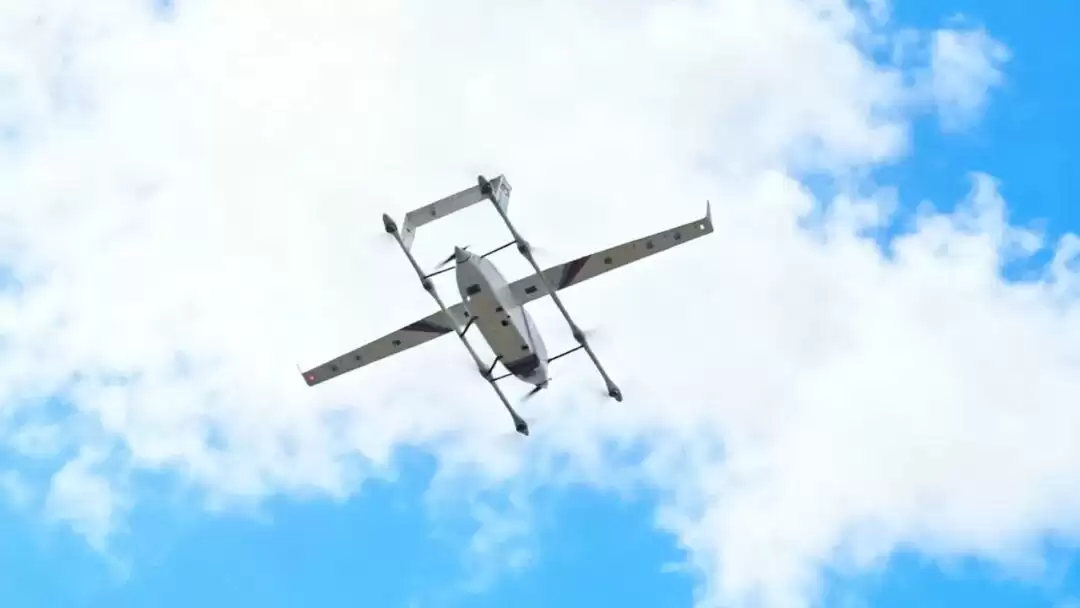 全国首条跨海无人机物流线开通