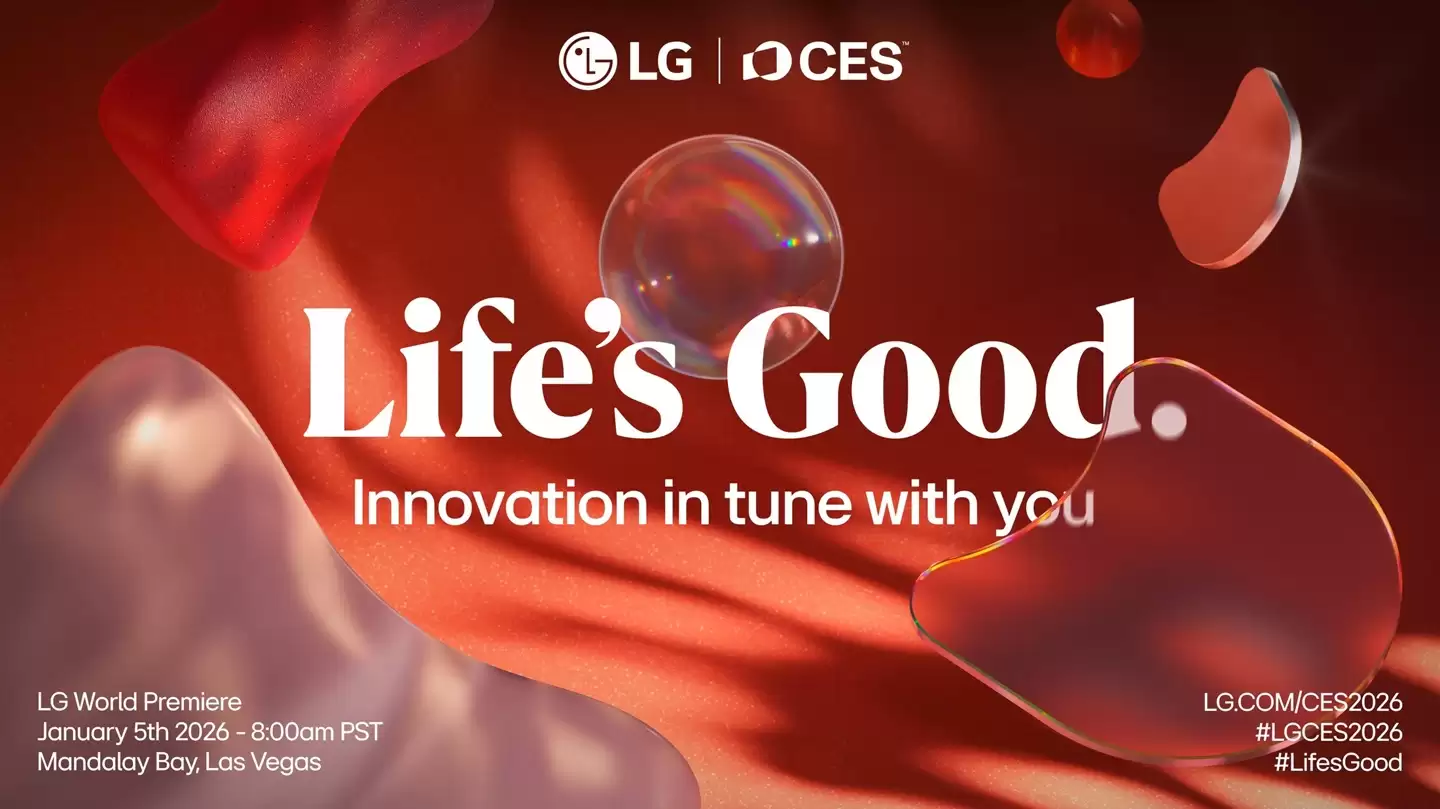 LG 电子 CES 2026 发布会将于北京时间明年 1 月 6 日 00:00 举行