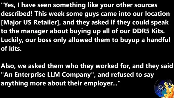 PC玩家太难了!OpenAI疯狂扫货DDR5:游戏内存也不能幸免