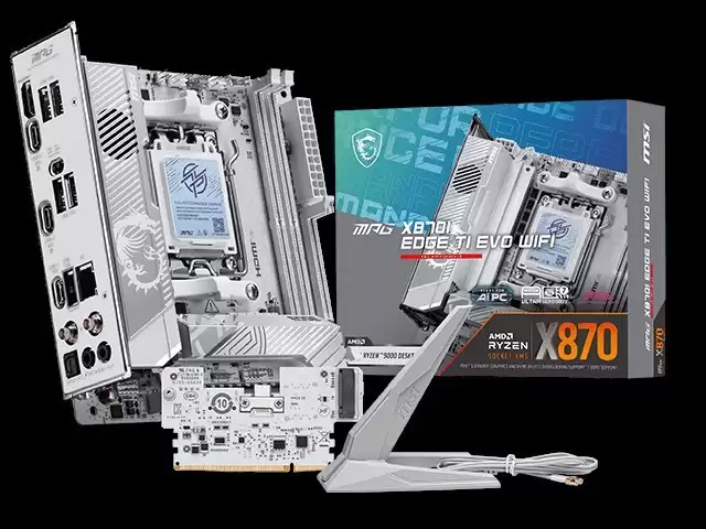 微星发布AM5旗舰ITX主板MPG X870I EDGE TI EVO WIFI,售价2499元