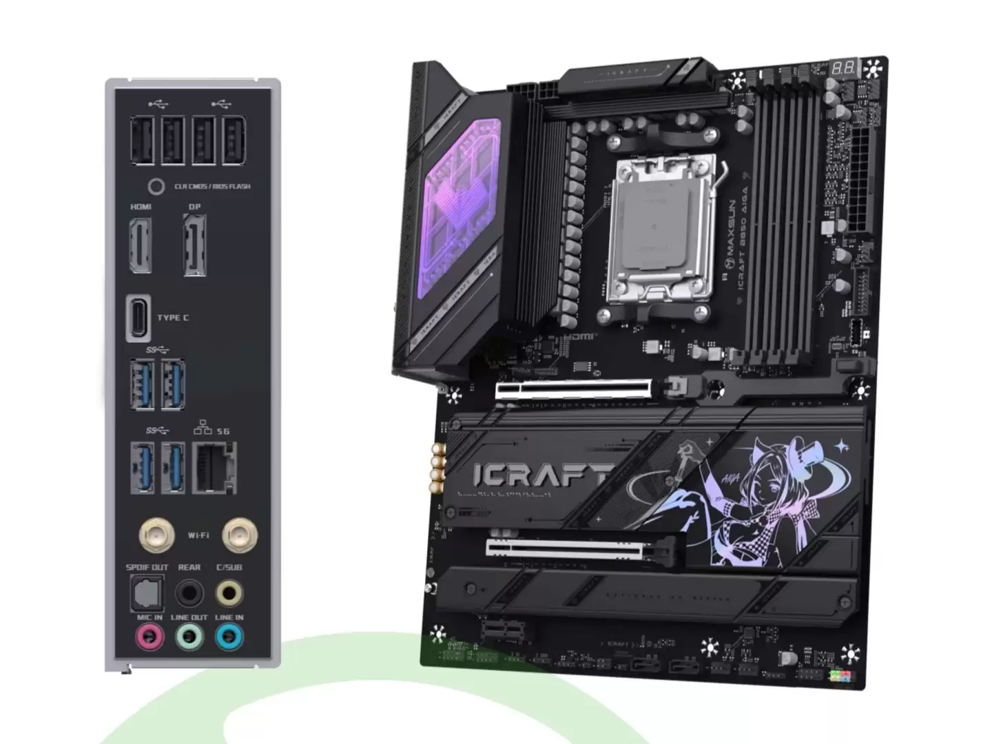 铭瑄 MS-iCraft B850 AIGA 瑠玘主板开启首发预约，定价 1599 元