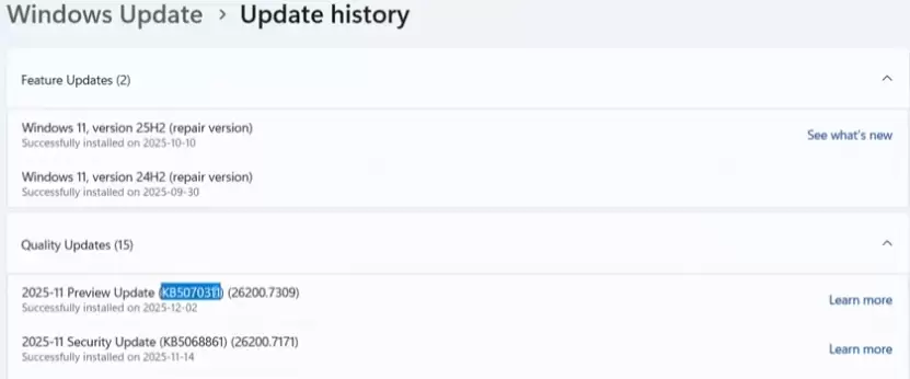 避坑微软 11 月 Win11 可选更新：文件管理器“闪光弹”、英特尔独显不兼容