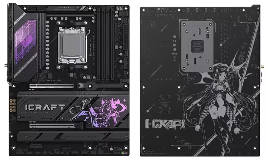 铭瑄 MS-iCraft B850 AIGA 瑠玘主板开启首发预约，定价 1599 元