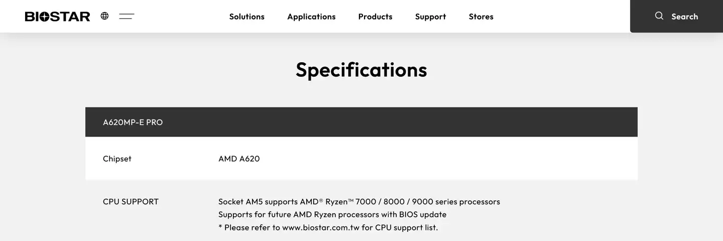 映泰AM5主板将支持未来锐龙处理器
