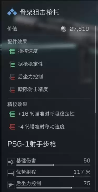 三角洲行动s7赛季PSG-1改装方案