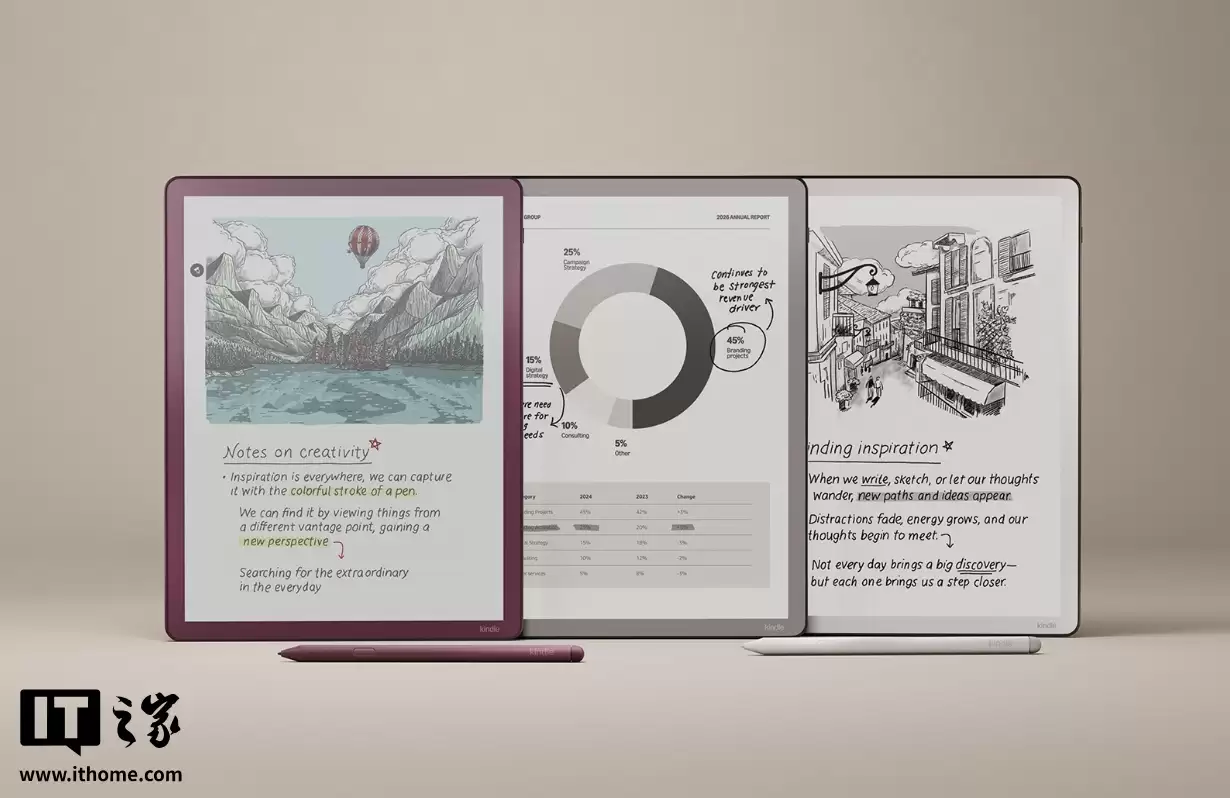 微软 PP 哥加盟亚马逊首发新品，新款 Kindle Scribe 墨水平板 12 月 10 日上市