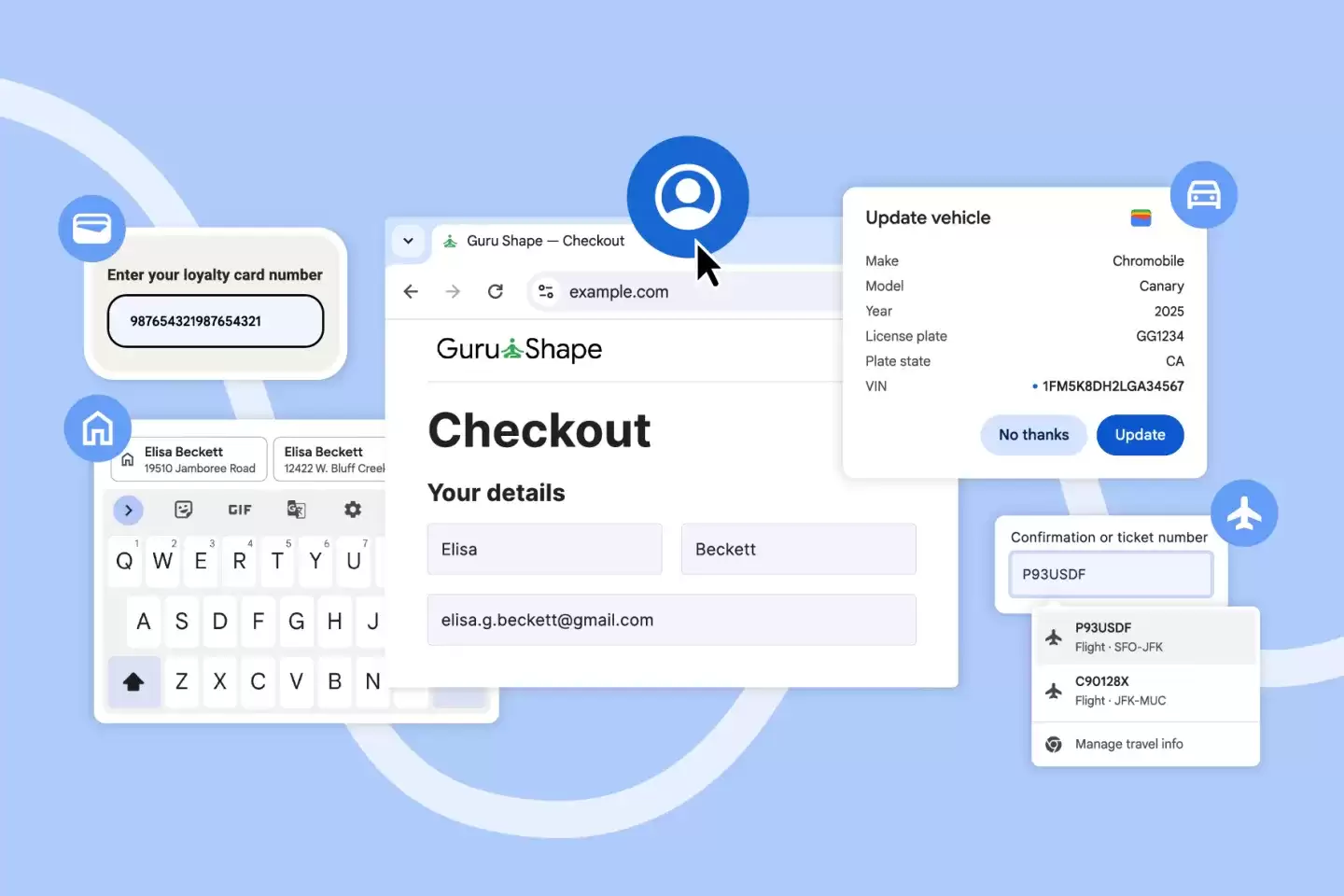 谷歌改进 Chrome 浏览器自动填充功能，可根据账户信息填入姓名、Email、地址等