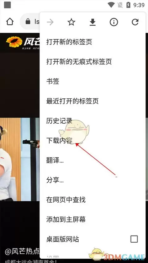 《风芒》下载视频方法