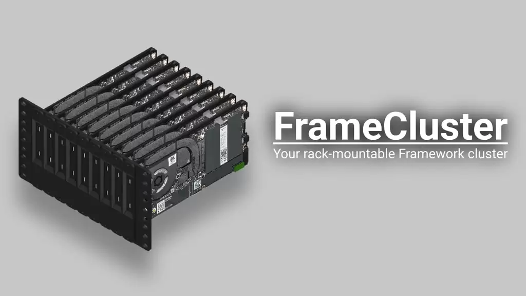 将闲置 Framework 主板转化为机架式计算集群,3D 打印项目 FrameCluster 亮相