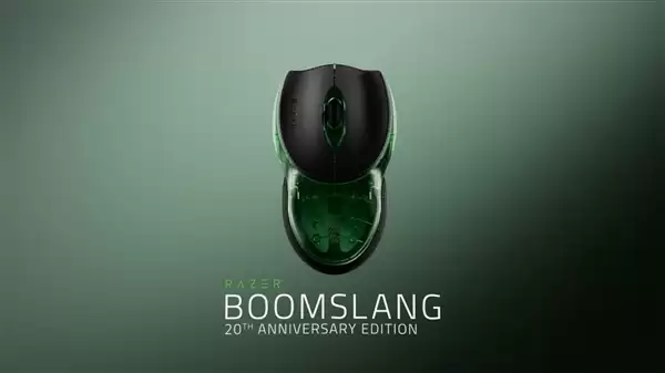 全球限量1337只!雷蛇推Boomslang 20周年复刻版纪念鼠标