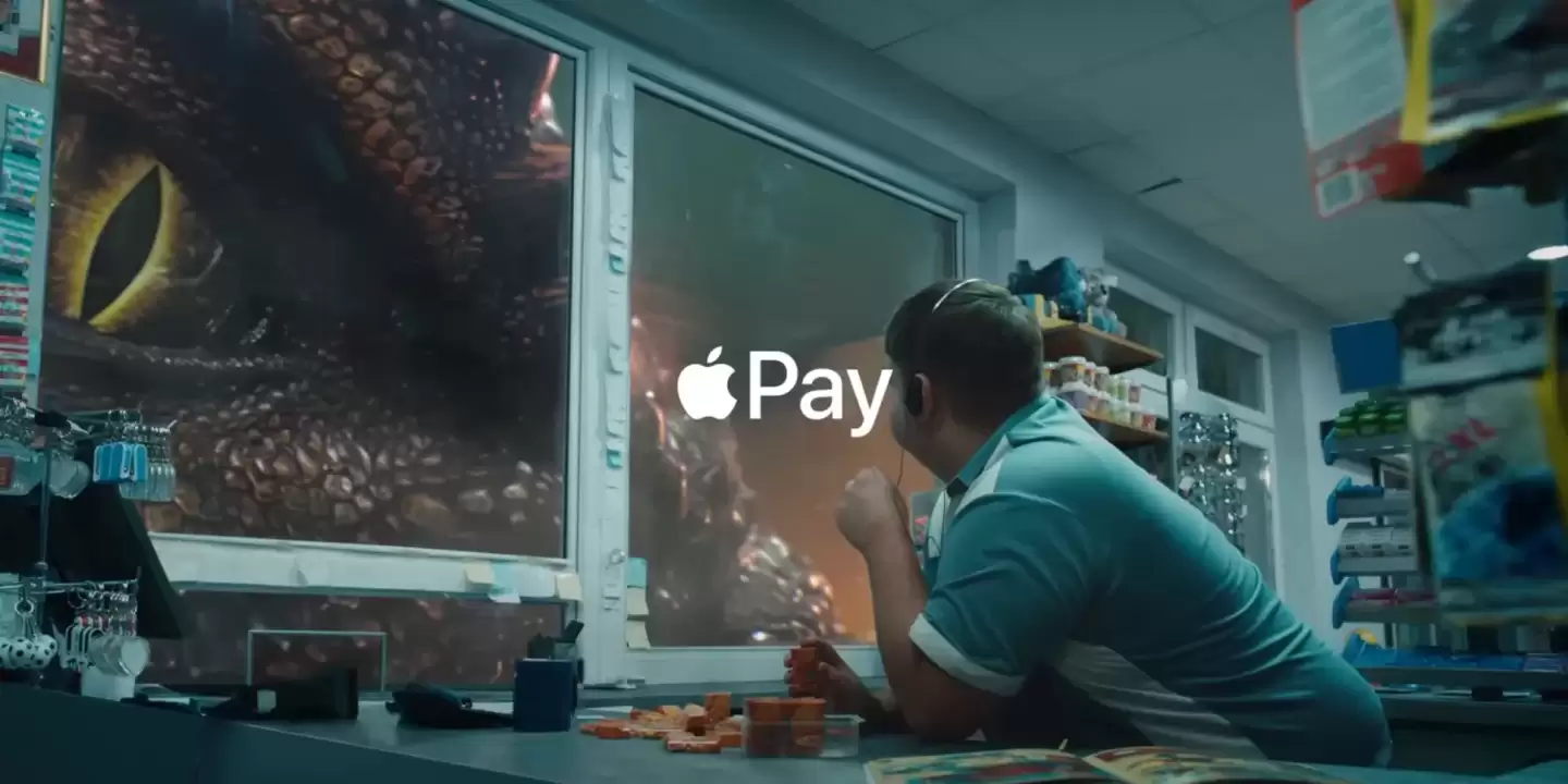 苹果 Apple Pay 新视频演绎“生死支付”，恐龙追击下逃生零等待