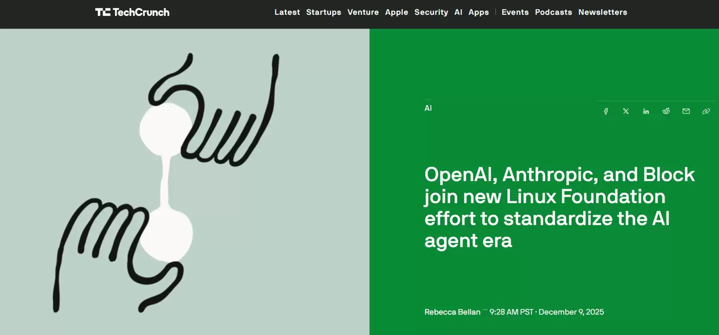 Agentic AI Foundation成立，共建开放智能体生态