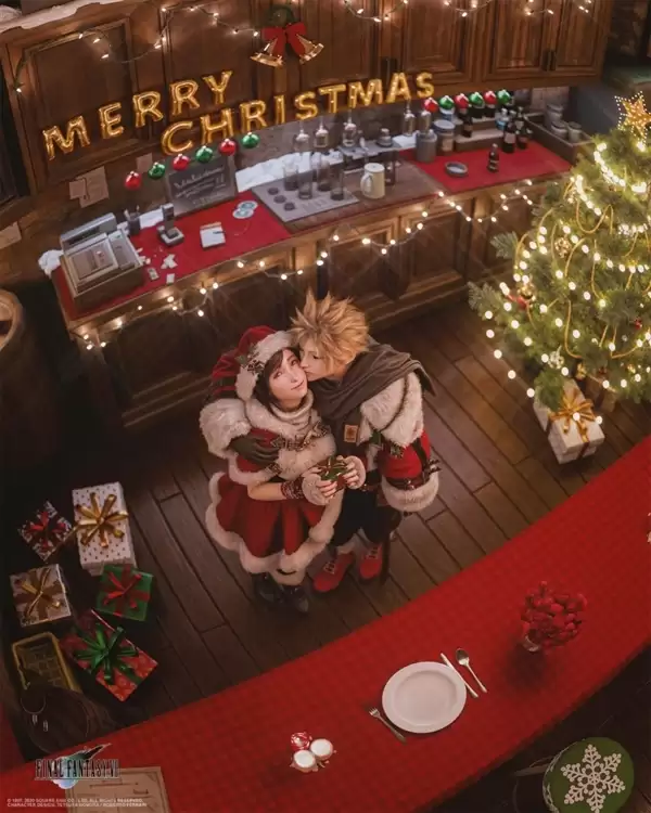 3D大神分享《最终幻想7:重制版》尤菲新图 黑丝小鹿超可爱