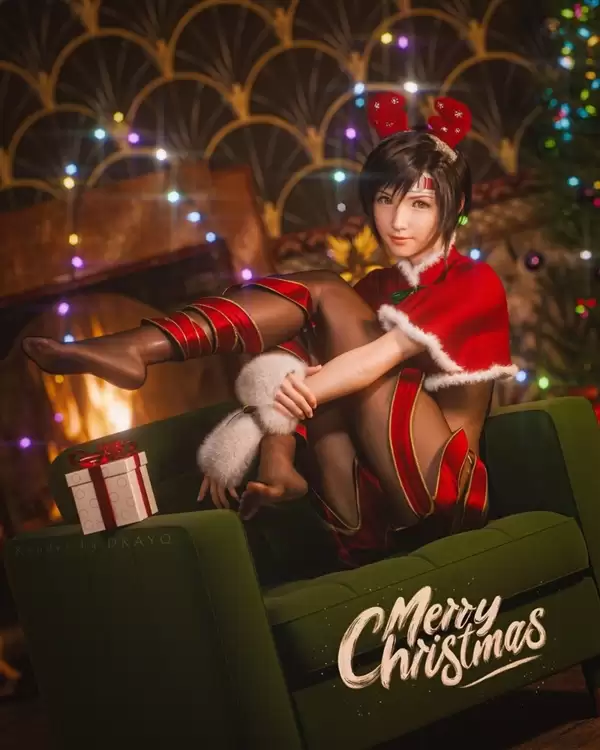 3D大神分享《最终幻想7:重制版》尤菲新图 黑丝小鹿超可爱