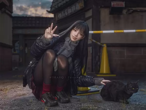 3D大神分享《最终幻想7:重制版》尤菲新图 黑丝小鹿超可爱