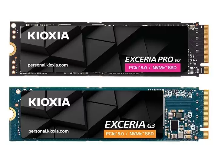 铠侠发布PCIe 5.0 SSD新品：EXCERIA PRO G2与G3齐亮相