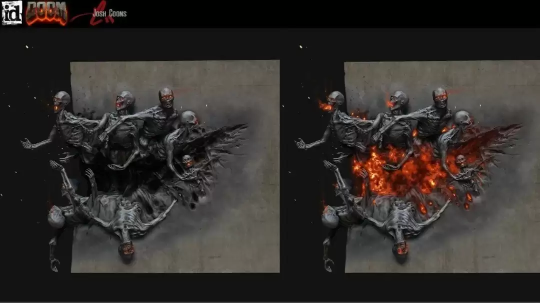 毁灭战士4早期概念图曝光 揭秘未面世版本原始构思