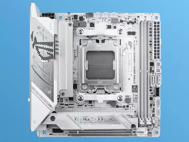 2599 元,华硕 ROG STRIX B850-I GAMING WIFI7 W“迷你吹雪”主板上市