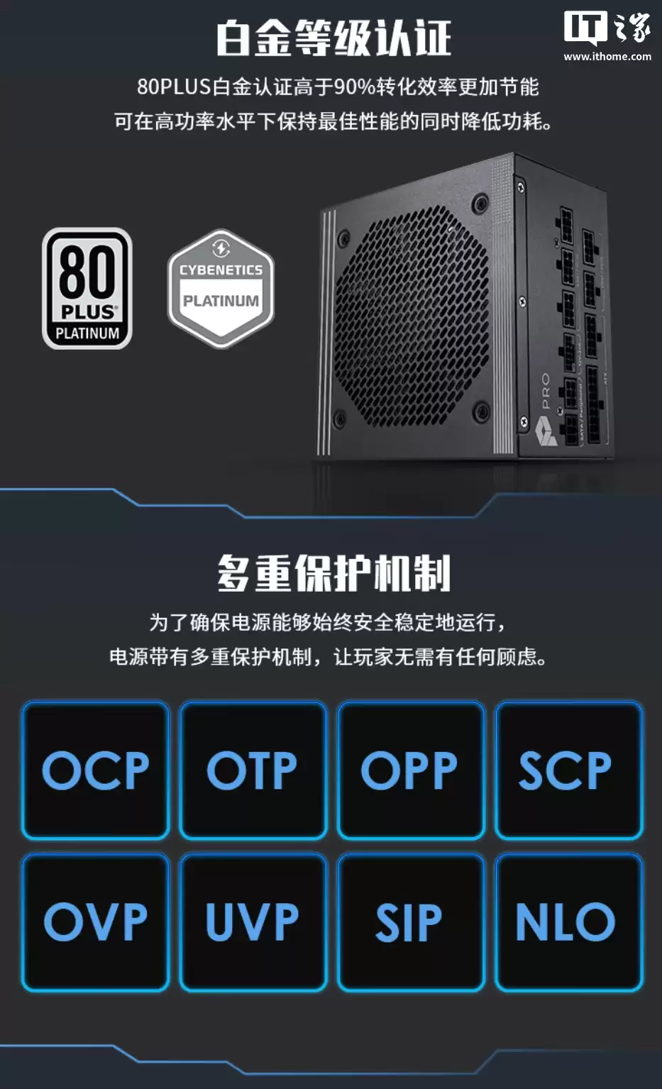 799 元:微星 PRO A1000PL 电源开启新品预约,1000W 白金全模组
