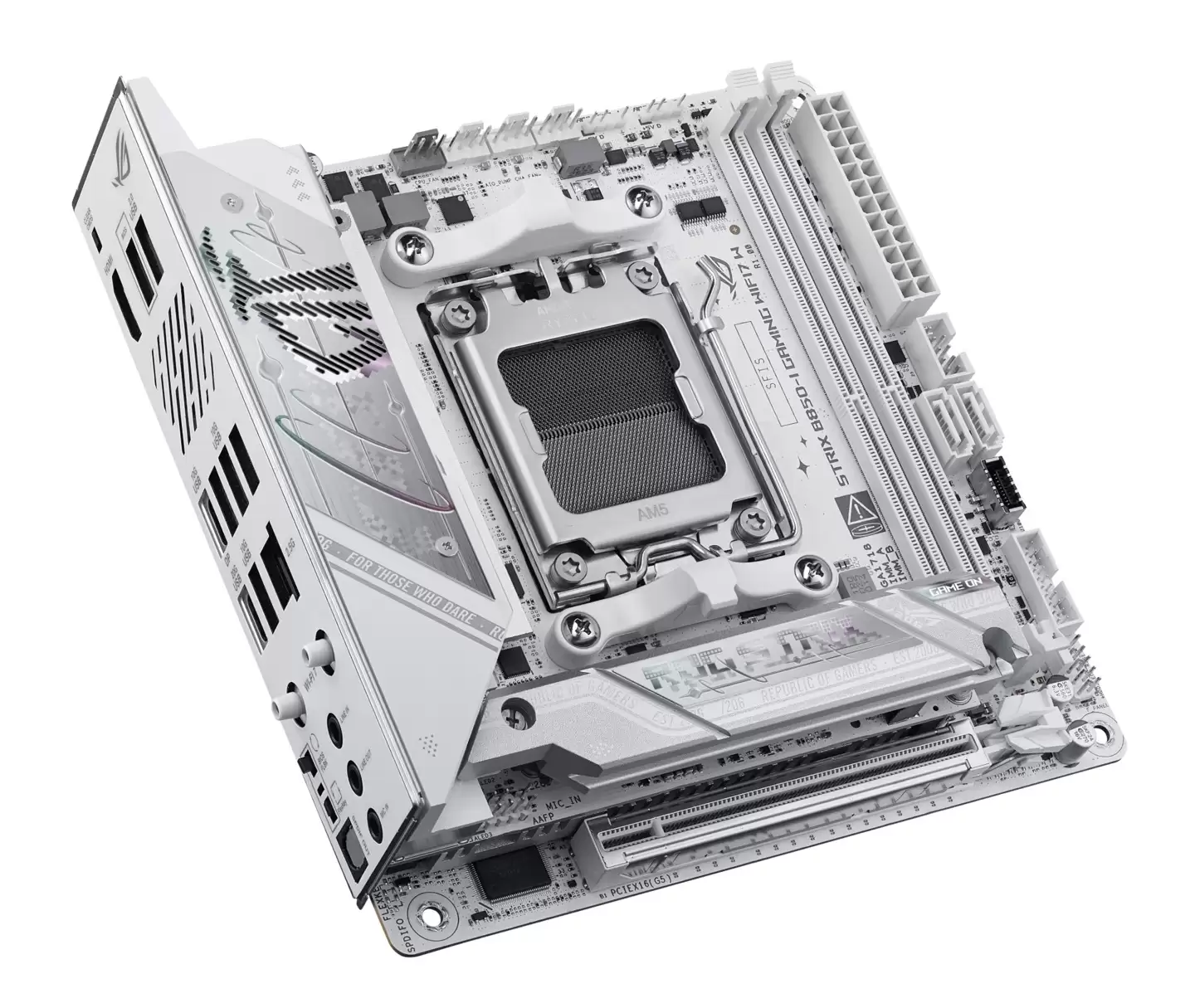 2599 元,华硕 ROG STRIX B850-I GAMING WIFI7 W“迷你吹雪”主板上市