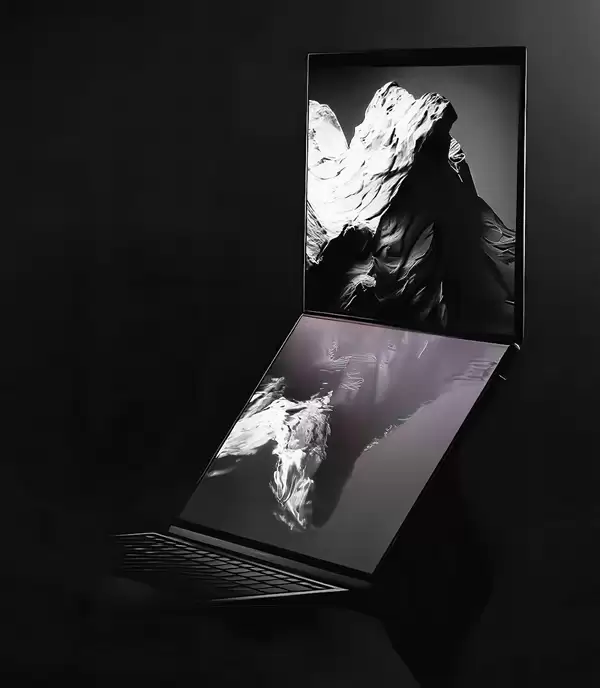 华硕预告新一代灵耀双屏笔记本:首次配双电池