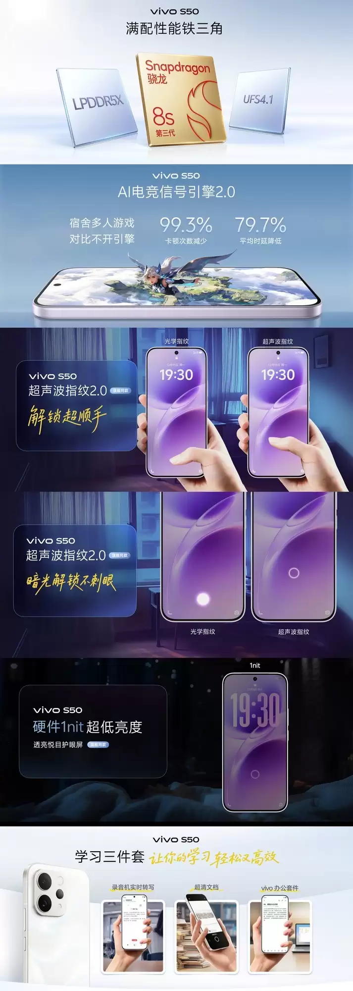 湿手也能秒开 vivo S50系列搭载超声波指纹2.0